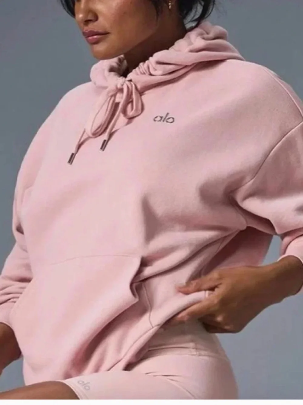 NWT Alo Yoga Accolade Ballet Pink Hoodie